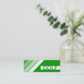 retro GOLF Mini Visitekaartje (Staand voorkant)