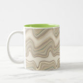 retro-golf neutraal tweekleurige koffiemok (Links)