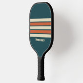 Retro golf over strepen met naam pickleball paddle (Links)