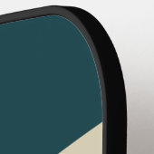 Retro golf over strepen met naam pickleball paddle (Links Detail)