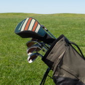 Retro golf over striping met naam golfheadcover (Insitu)