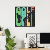 Retro Golf Poster (Thuiskantoor)