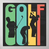 Retro Golf Poster (Voorkant)
