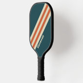 Retro Golf Strepen met Naam Pickleball Paddle (Links)