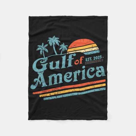 Retro Golf van Amerika 2025 Amerikaanse FLA Fleece Deken (Voorkant)