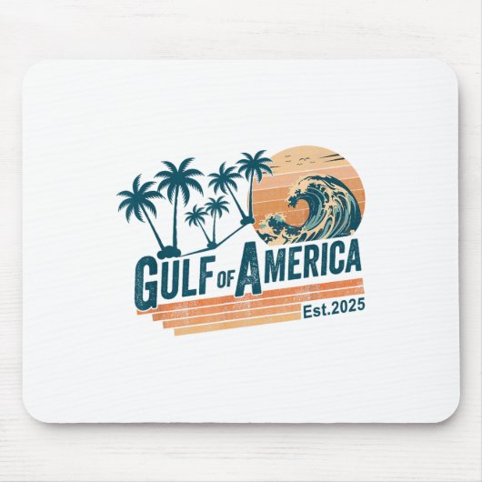 Retro Golf van Amerika 2025 Amerikaanse FLA Muismat (Voorkant)