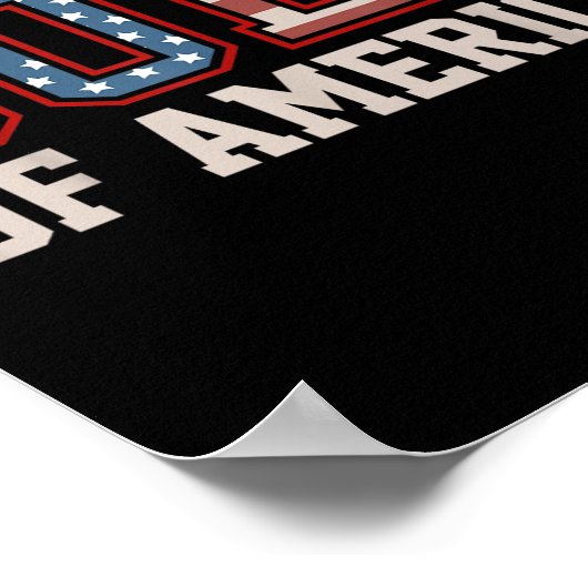 Retro  Golf van Amerika 2025 Amerikaanse FLA Poster (Hoek)