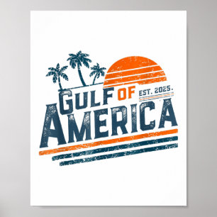 Retro Golf van Amerika 2025 Amerikaanse FLA Poster