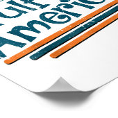 Retro Golf van Amerika 2025 Amerikaanse FLA Poster (Hoek)