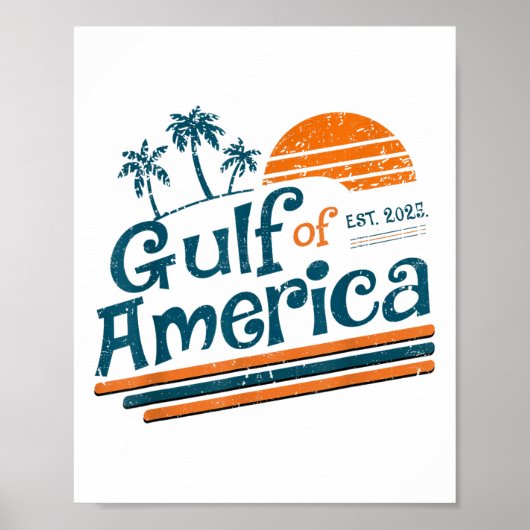 Retro Golf van Amerika 2025 Amerikaanse FLA Poster (Voorkant)