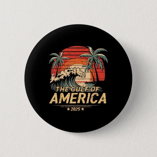 Retro  Golf van Amerika 2025 Amerikaanse FLA Ronde Button 5,7 Cm (Voorkant)