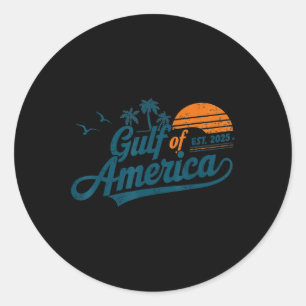 Retro Golf van Amerika 2025 Amerikaanse FLA Ronde Sticker