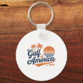 Retro Golf van Amerika 2025 Amerikaanse FLA Sleutelhanger (Voorkant)