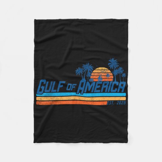Retro Golf van Amerika 2025 Amerikaanse vlag Golf  Fleece Deken (Voorkant)