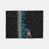 Retro Golf van Amerika 2025 Amerikaanse vlag Golf Fleece Deken (Voorkant (Horizontaal))