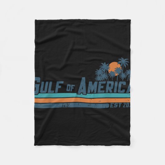 Retro Golf van Amerika 2025 Amerikaanse vlag Golf Fleece Deken (Voorkant)
