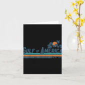 Retro Golf van Amerika 2025 Amerikaanse vlag Golf Kaart (Gele Bloem)