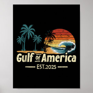 Retro Golf van Amerika 2025 Amerikaanse vlag Golf Poster