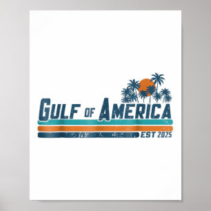 Retro Golf van Amerika 2025 Amerikaanse vlag Golf  Poster