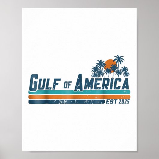 Retro Golf van Amerika 2025 Amerikaanse vlag Golf Poster (Voorkant)