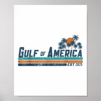 Retro Golf van Amerika 2025 Amerikaanse vlag Golf Poster