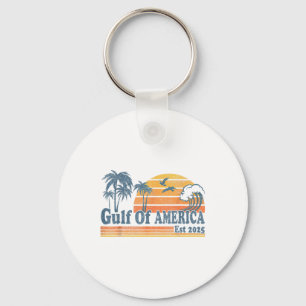 Retro Golf van Amerika 2025 Amerikaanse vlag Golf Sleutelhanger