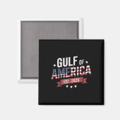 Retro Golf van Amerika 2025 Amerikaanse vlag Mexic Magneet (Voorkant / Achterkant)