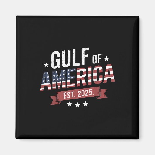 Retro Golf van Amerika 2025 Amerikaanse vlag Mexic Magneet (Voorkant)