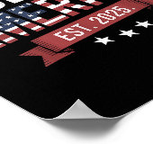 Retro Golf van Amerika 2025 Amerikaanse vlag Mexic Poster (Hoek)