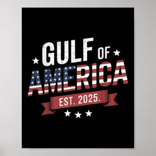 Retro Golf van Amerika 2025 Amerikaanse vlag Mexic Poster