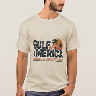 Retro  Golf van Amerika en Golf van Mexico T-S T-shirt
