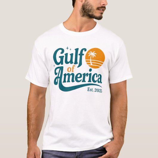 Retro Golf van Amerika EST 2025 seizoen zomer T-shirt (Voorkant)