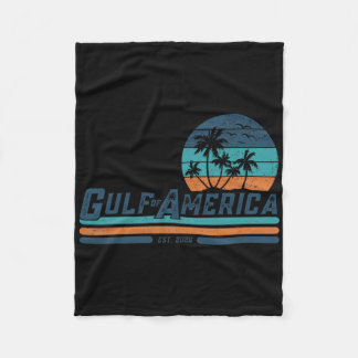 Retro  Golf van Amerika Vlag Golf van Mexico Fleece Deken