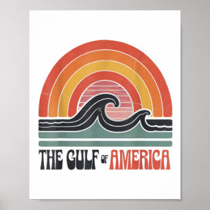 Retro Golf van de Verenigde Staten van Amerika, de Poster