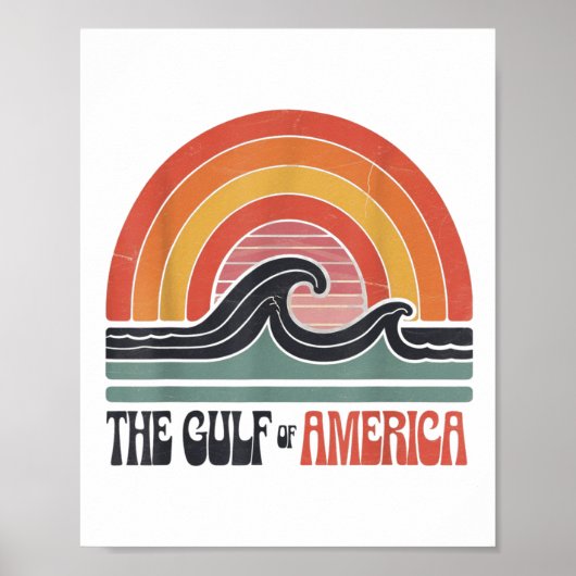 Retro Golf van de Verenigde Staten van Amerika, de Poster (Voorkant)