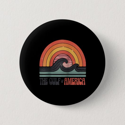 Retro Golf van de Verenigde Staten van Amerika, de Ronde Button 5,7 Cm (Voorkant)