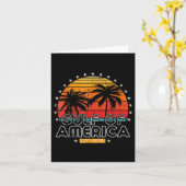 Retro Golf van de VS Amerika EST 2025 Amerikaans Kaart (Gele Bloem)