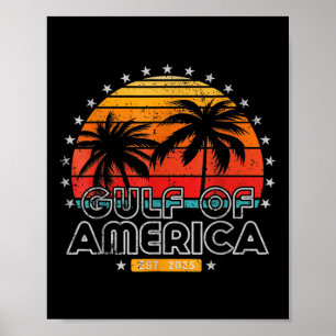 Retro Golf van de VS Amerika EST 2025 Amerikaans Poster