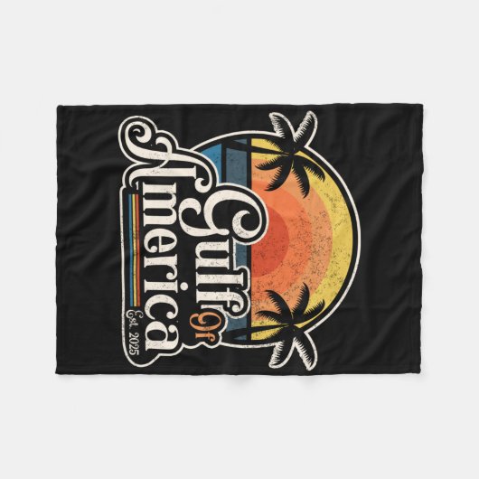 Retro Golf van de VS Amerika EST 2025 Amerikaanse Fleece Deken (Voorkant (Horizontaal))