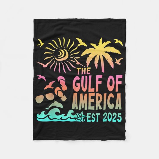 Retro Golf van de VS Amerika EST 2025 Amerikaanse Fleece Deken (Voorkant)