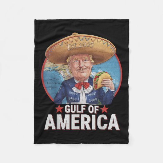 Retro Golf van de VS Amerika EST 2025 Amerikaanse Fleece Deken (Voorkant)