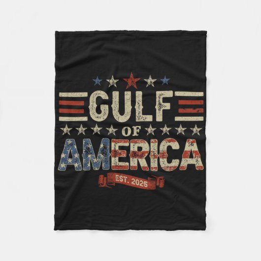 Retro Golf van de VS Amerika EST 2025 Amerikaanse Fleece Deken (Voorkant)