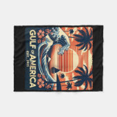 Retro Golf van de VS Amerika EST 2025 Amerikaanse Fleece Deken (Voorkant (Horizontaal))