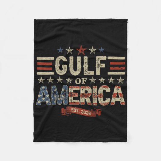Retro Golf van de VS Amerika EST 2025 Amerikaanse Fleece Deken (Voorkant)