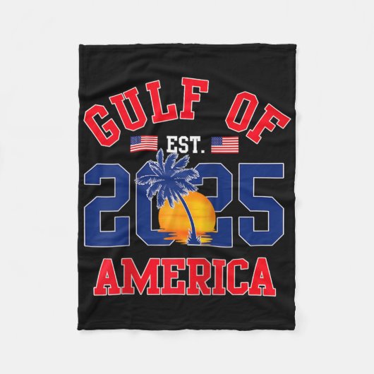 Retro Golf van de VS Amerika EST 2025 Amerikaanse Fleece Deken (Voorkant)