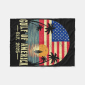 Retro Golf van de VS Amerika EST 2025 Amerikaanse  Fleece Deken (Voorkant (Horizontaal))