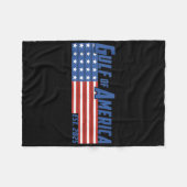 Retro Golf van de VS Amerika EST 2025 Amerikaanse  Fleece Deken (Voorkant (Horizontaal))