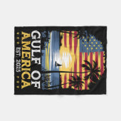 Retro Golf van de VS Amerika EST 2025 Amerikaanse Fleece Deken (Voorkant (Horizontaal))