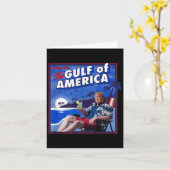 Retro Golf van de VS Amerika EST 2025 Amerikaanse  Kaart (Gele Bloem)