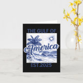 Retro Golf van de VS Amerika EST 2025 Amerikaanse Kaart (Gele Bloem)